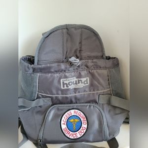 Outward Hound Pooch Pouch Front  Backpack for Small Dogs Gray Waist Belt Zipper